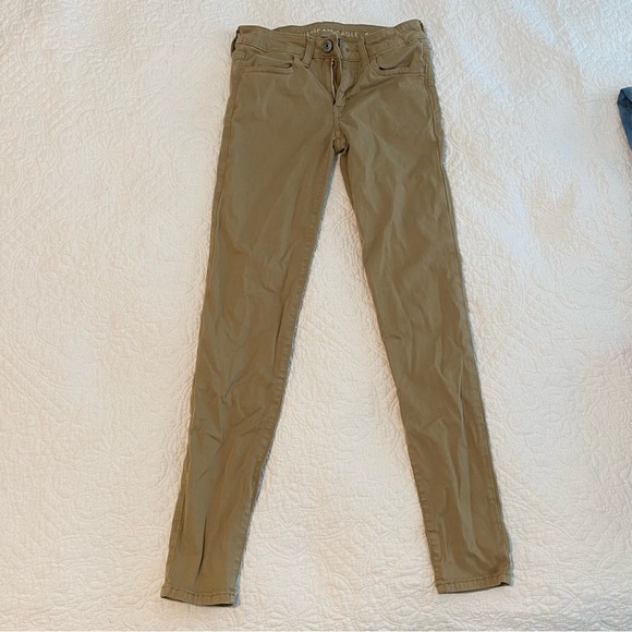 American Eagle skinny jeans khaki size 00 - Picture 2 of 3